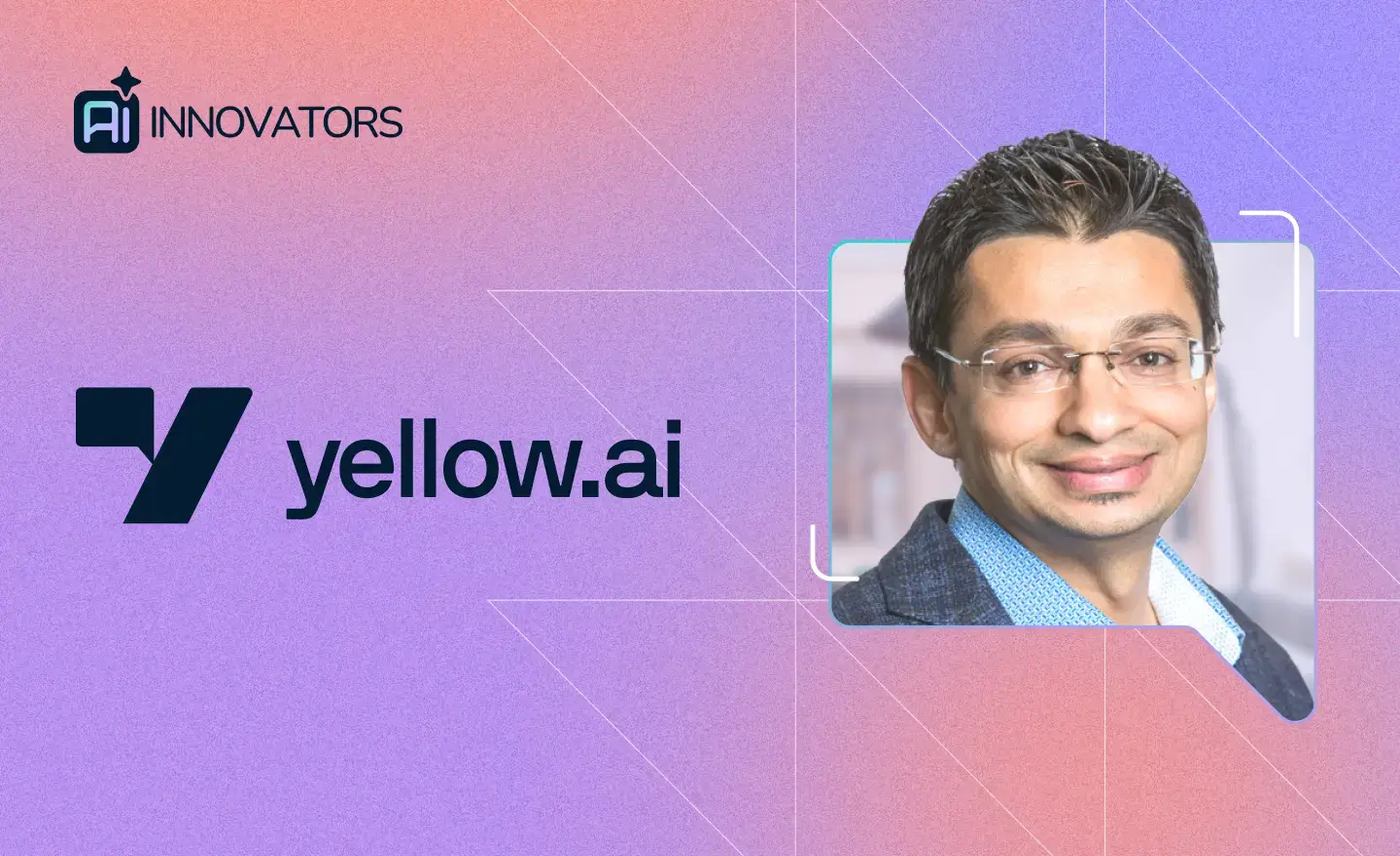 Portrait of Mudit Garg, SVP of AI Strategy at Yellow.ai, sharing insights on AI innovation and agentic architecture.